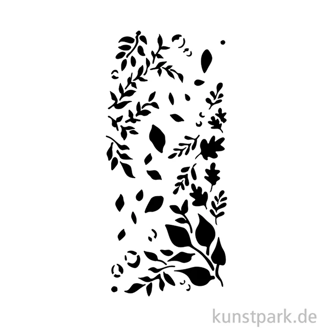 Artikelbild 2 des Artikels “Stamperia Schablone - Create Happiness Dewdrops Big Leaves, 12 x 25 cm “