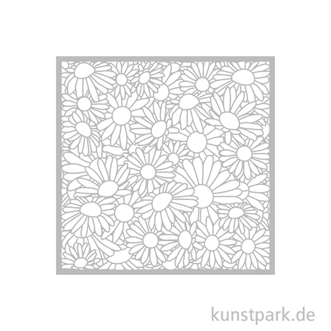 Artikelbild 2 des Artikels “Stamperia Schablone - Daisy Art Daisies Pattern, 18 x 18 cm “