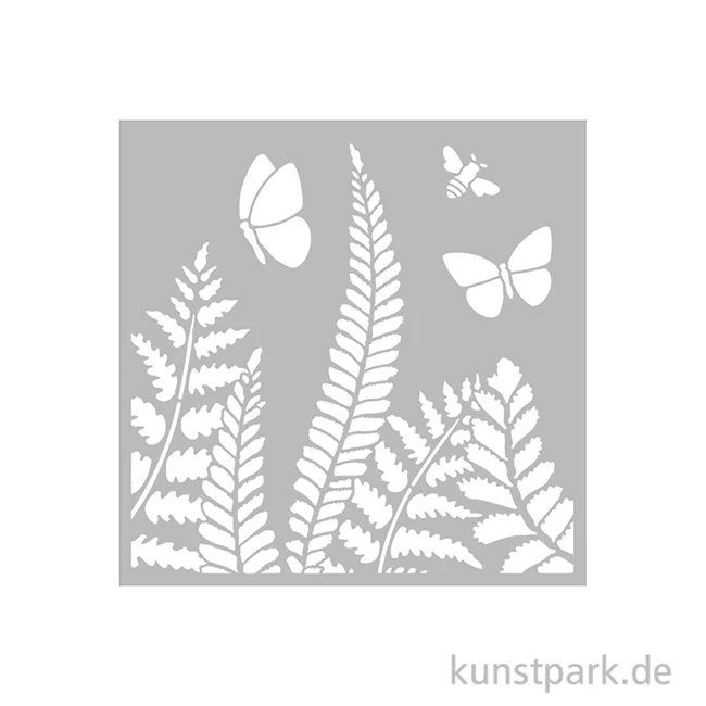 Artikelbild 2 des Artikels “Stamperia Schablone - Daisy Art Fern, 18 x 18 cm “