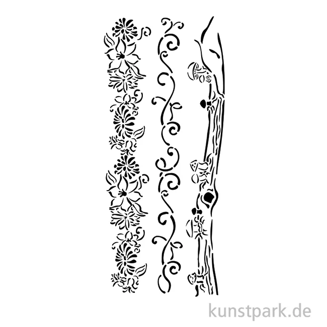Artikelbild 2 des Artikels “Stamperia Schablone - Hidden Grove Borders, 12 x 25 cm “