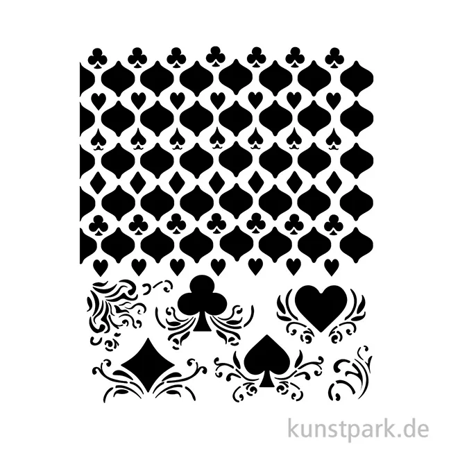 Artikelbild 2 des Artikels “Stamperia Schablone - Master of Magic Cards Pattern, 20 x 25 cm “