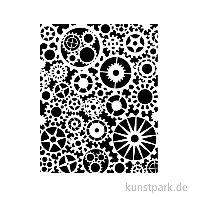 Artikelbild 2 des Artikels “Stamperia Schablone - Voyages Fantastiques Gears Pattern, 20 x 25 cm “