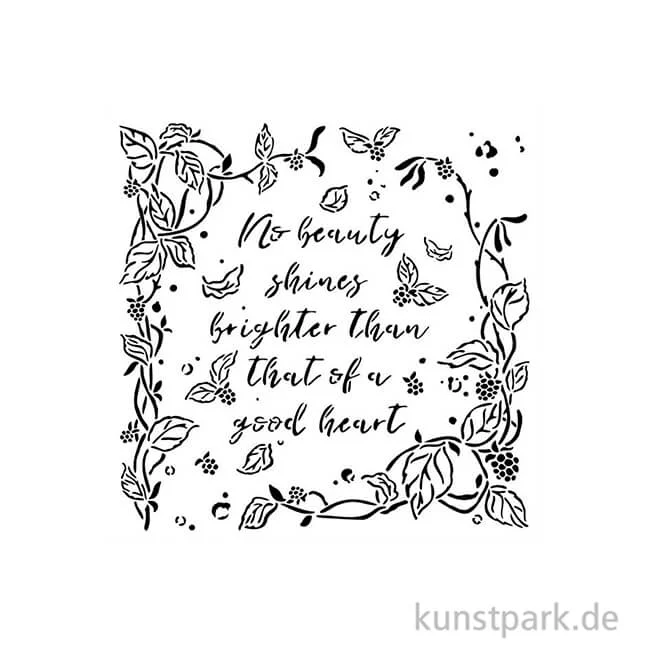 Artikelbild 2 des Artikels “Stamperia Schablone - Woodland Frame with Leaves, 18 x 18 cm “