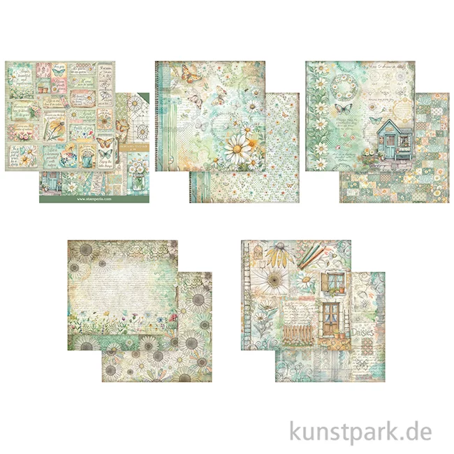 Artikelbild 2 des Artikels “Stamperia Scrapbooking Pad - Daisy Art, 20,3 x 20,3 cm “