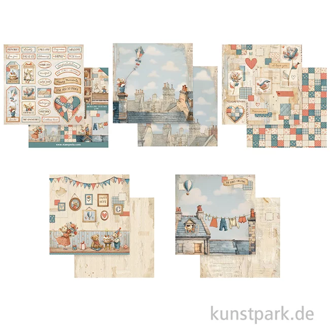 Artikelbild 2 des Artikels “Stamperia Scrapbooking Pad - Family, 30,5 x 30,5 cm “