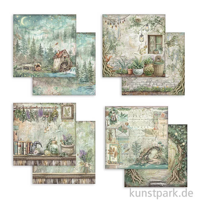 Artikelbild 2 des Artikels “Stamperia Scrapbooking Pad - Herbarium Silvae, 20,3 x 20,3 cm “
