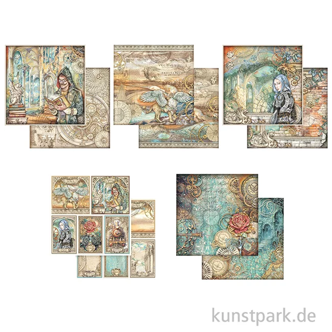 Artikelbild 2 des Artikels “Stamperia Scrapbooking Pad - Sir Vagabond in Fantasy World, 30,5 cm “