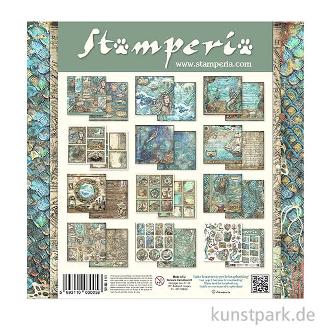 Artikelbild 2 des Artikels “Stamperia Scrapbooking Pad - Songs of the Sea, 30,5 x 30,5 cm “