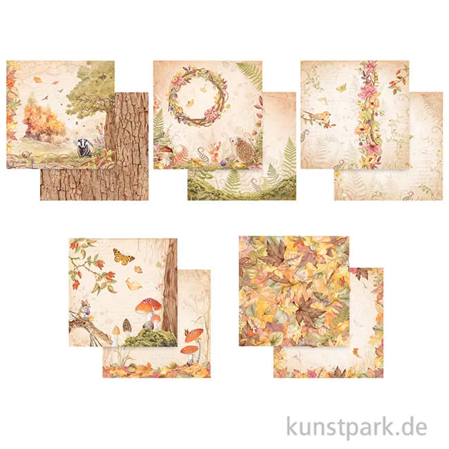 Artikelbild 2 des Artikels “Stamperia Scrapbooking Pad - Woodland, 30,5 x 30,5 cm “