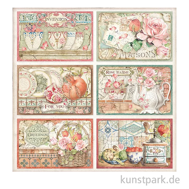Artikelbild 2 des Artikels “Stamperia Scrappapier - Casa Granada 6 Cards 30,5 x 30,5 cm “