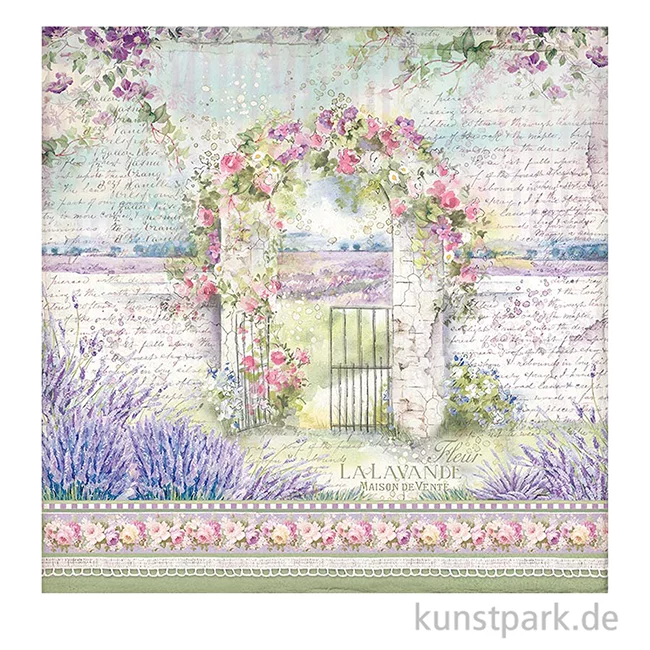 Artikelbild 2 des Artikels “Stamperia Scrappapier - Provence Arch 30,5 x 30,5 cm “