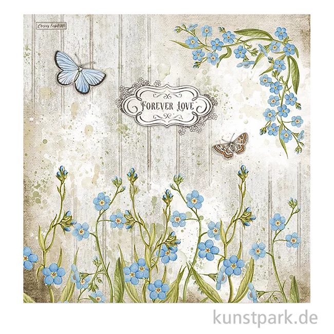 Artikelbild 2 des Artikels “Stamperia Scrappapier - Romantic Garden House Columbin 30,5 x 30,5 cm “
