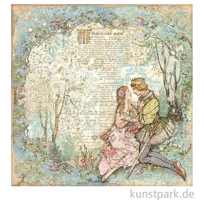 Artikelbild 2 des Artikels “Stamperia Scrappapier - Sleeping Beauty Lovers, 30,5x30,5 cm “