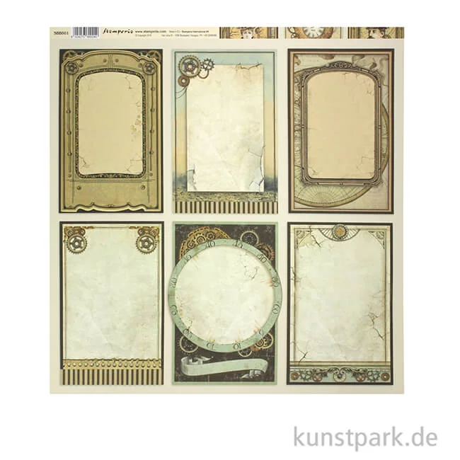 Artikelbild 2 des Artikels “Stamperia Scrappapier - Voyages Fantastiques Cards, 30,5 x 30,5 cm “