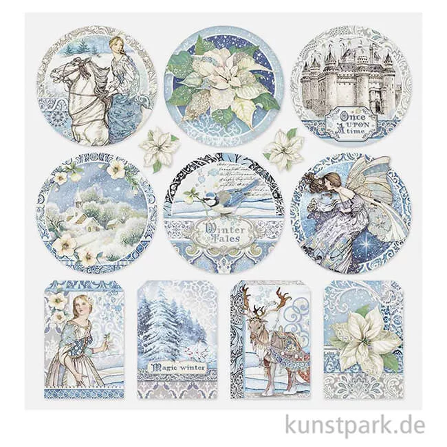 Artikelbild 2 des Artikels “Stamperia Scrappapier - Winter Tales Frames, 30,5x30,5 cm “
