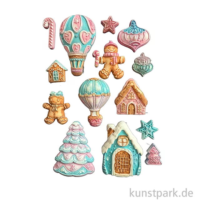 Artikelbild 2 des Artikels “Stamperia Silikon Gießform - Candy Christmas Gingerbreads, A5 “