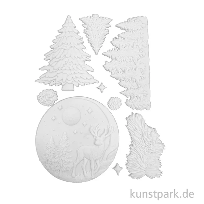 Artikelbild 2 des Artikels “Stamperia Silikon Gießform - Christmas Winter Landscape, A5 “