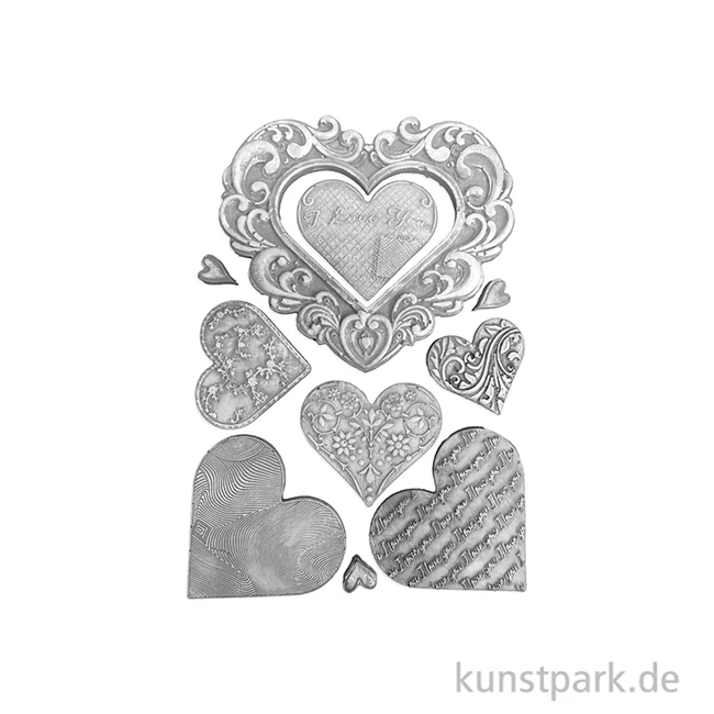 Artikelbild 2 des Artikels “Stamperia Silikon Gießform - Family Hearts, A5 “