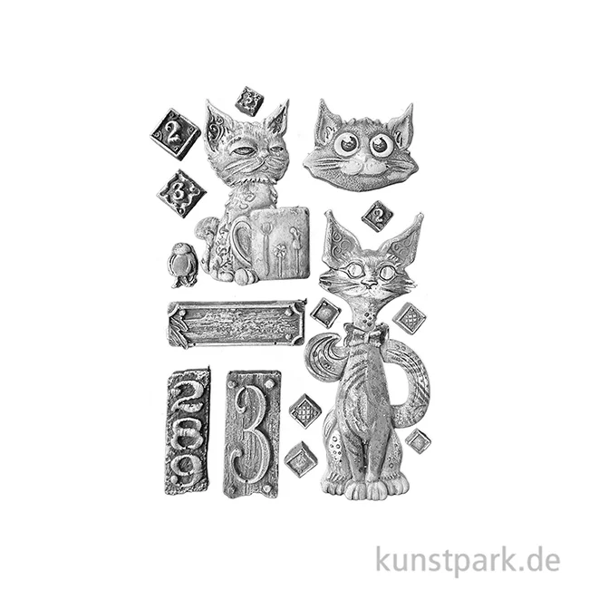 Artikelbild 2 des Artikels “Stamperia Silikon Gießform - Furry Friends Cats, A5 “