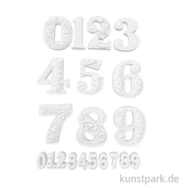 Artikelbild 2 des Artikels “Stamperia Silikon Gießform - Gear up for Christmas Numbers, A5 “
