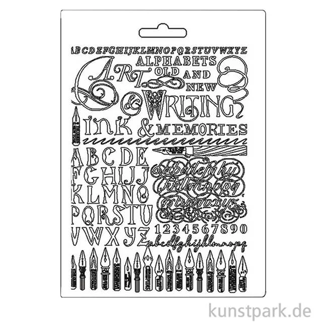 Artikelbild 2 des Artikels “Stamperia Soft Mould (Gießform) - Calligraphy Art, Ink and Memories, DIN A5 “