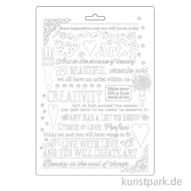 Artikelbild 2 des Artikels “Stamperia Soft Mould (Gießform) - Atelier Writing, DIN A5 “