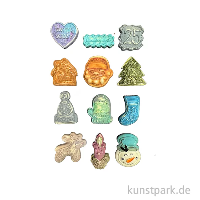 Artikelbild 2 des Artikels “Stamperia Soft Mould (Gießform) - Candy Christmas Elements, A5 “