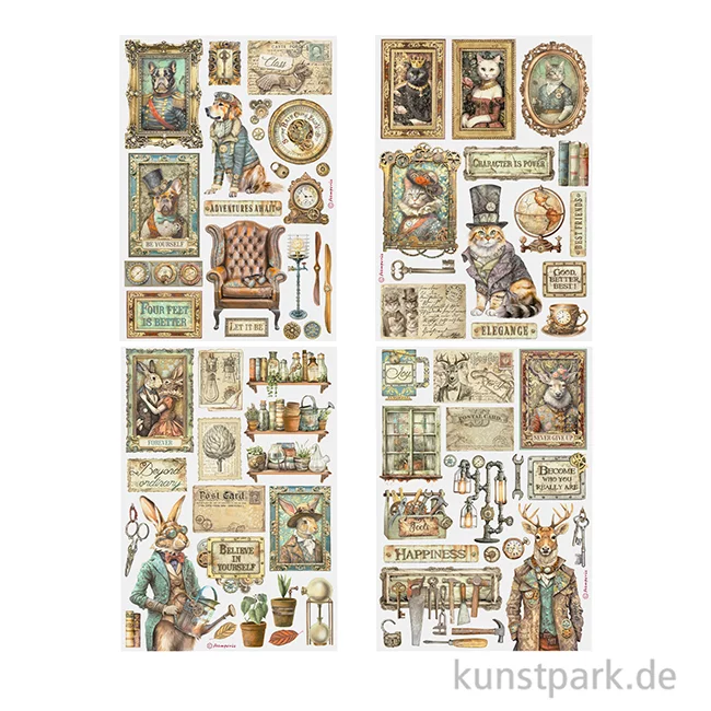 Artikelbild 2 des Artikels “Stamperia Washi Pad - Alterego, 8 Blatt, A5 “