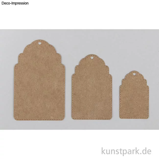 Artikelbild 2 des Artikels “Stanzschablonen Anhänger Steppnaht, 3,2-5,3 cm x 5,1-8,5 cm, 3er Set “