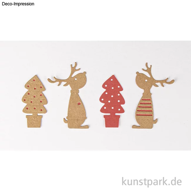 Artikelbild 2 des Artikels “Stanzschablonen Set - Rentierfreunde, 4 Stück “