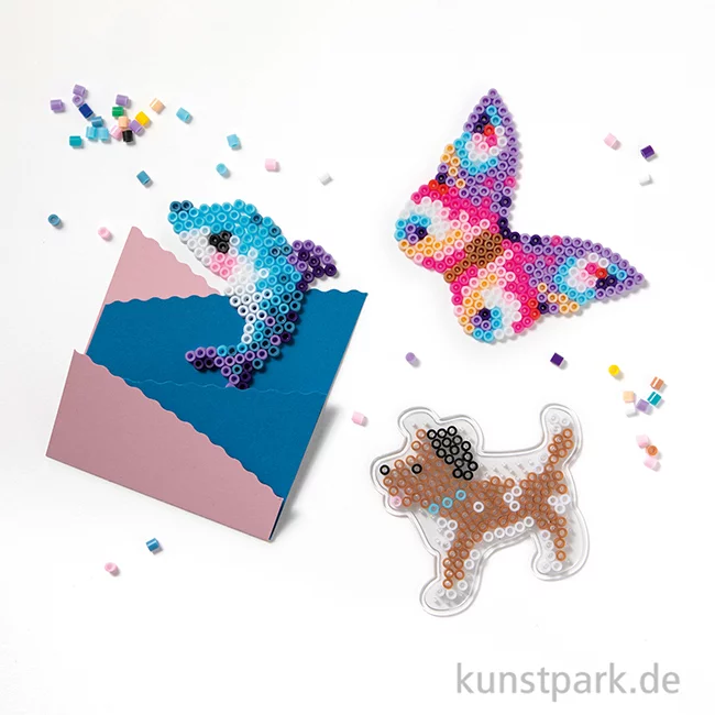 Artikelbild 2 des Artikels “Steckplatten-Set für Bügelperlen - Tierwelt, 3 Stück sortiert “