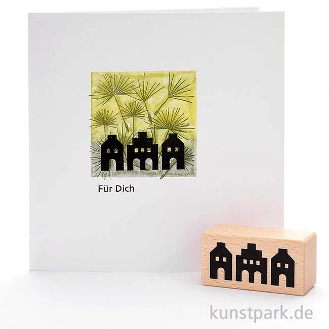Artikelbild 2 des Artikels “Stempel - Häuser aus Münster, 3 x 6 cm “