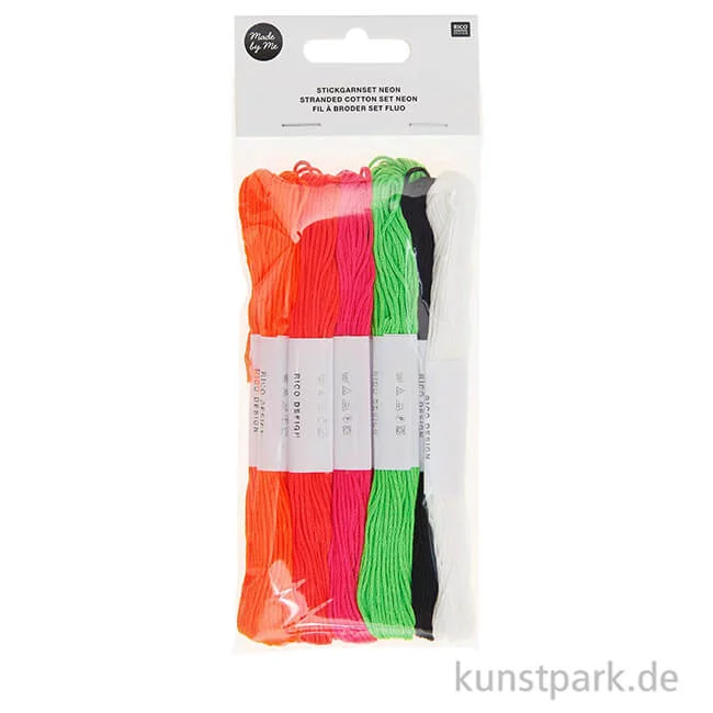 Artikelbild 2 des Artikels “Stickgarn Neon Set, je 8 m, 10-teilig “