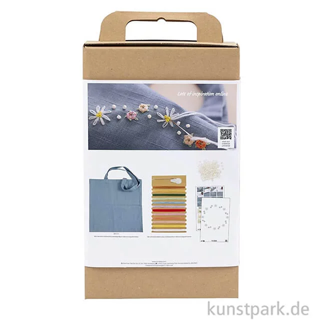 Artikelbild 2 des Artikels “Stickset für Anfänger - Tragetasche, Taubenblau “