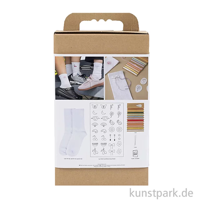 Artikelbild 2 des Artikels “Stickset mit Socken + Zubehör, Weiß “