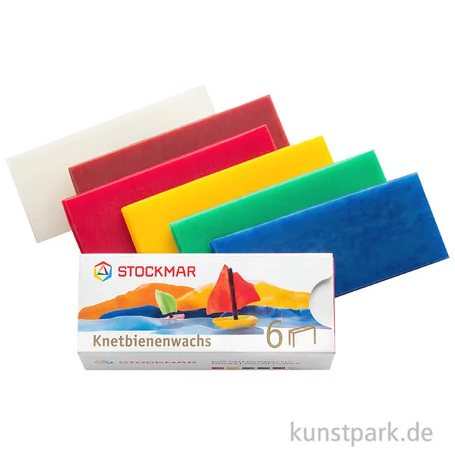 Artikelbild 2 des Artikels “STOCKMAR Knetbienenwachs, 6 Farben in der Schiebeschachtel, 125 g “