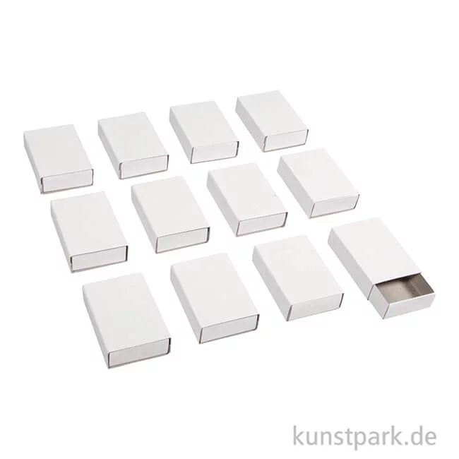 Artikelbild 2 des Artikels “Streichholzschachteln, klein, 5,3 x 3,6 x 1,5 cm, 12 Stück “