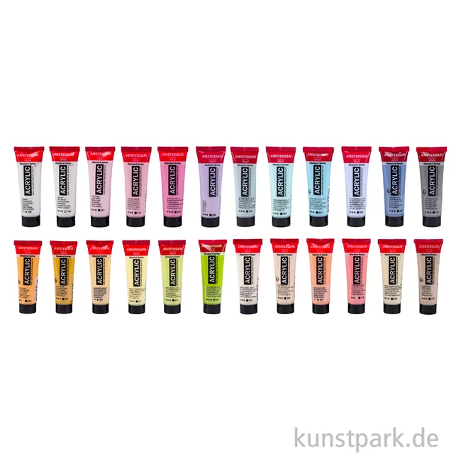 Artikelbild 2 des Artikels “Talens AMSTERDAM Acrylfarben Set mit 24 x 20 ml - Weiche Farben “