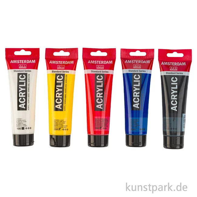 Artikelbild 2 des Artikels “Talens AMSTERDAM Acrylfarben Set mit 5 x 120 ml - Primär “