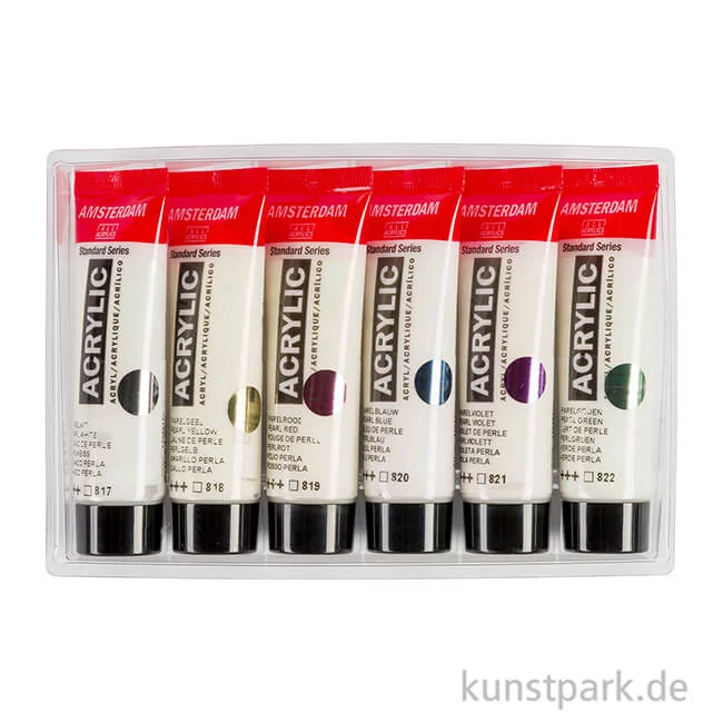 Artikelbild 2 des Artikels “Talens AMSTERDAM Acrylfarben Set mit 6 x 20 ml - Perlmutt “