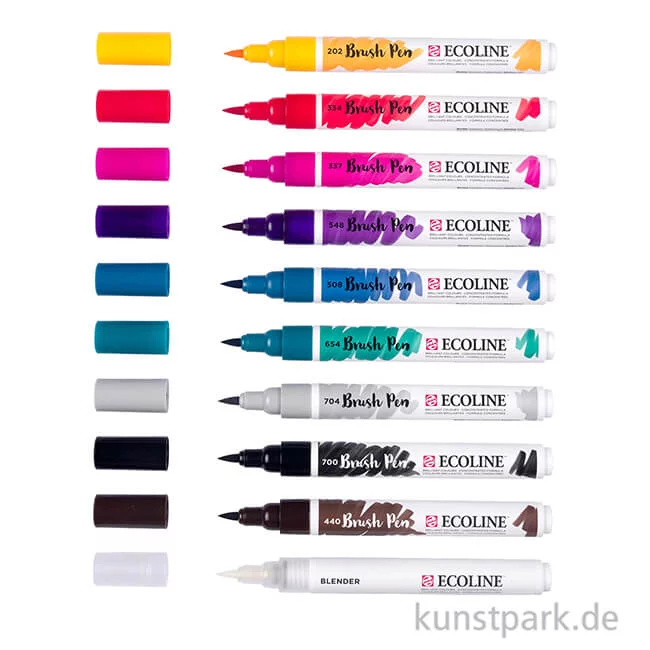 Artikelbild 2 des Artikels “Talens ECOLINE Brush Pen 10er Set - Handlettering “