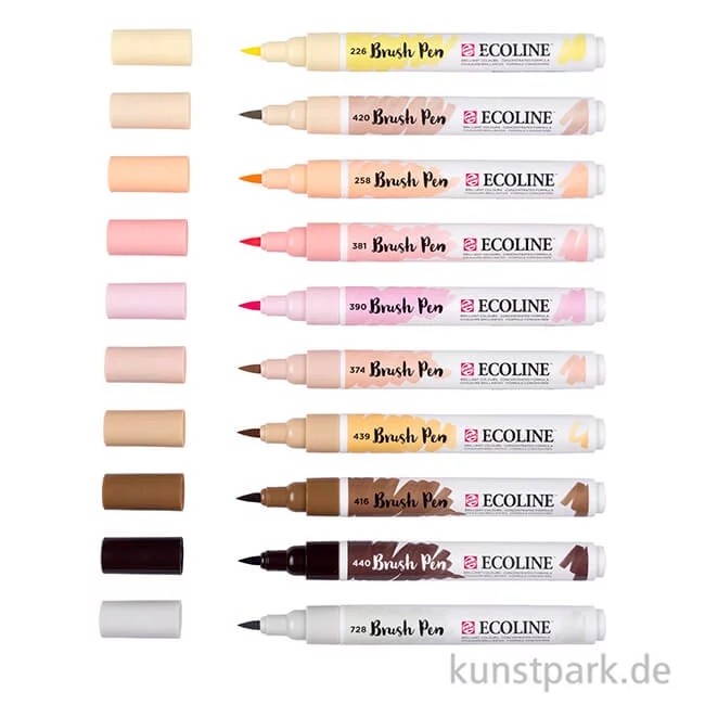 Artikelbild 2 des Artikels “Talens ECOLINE Brush Pen 10er Set - Hautfarben “