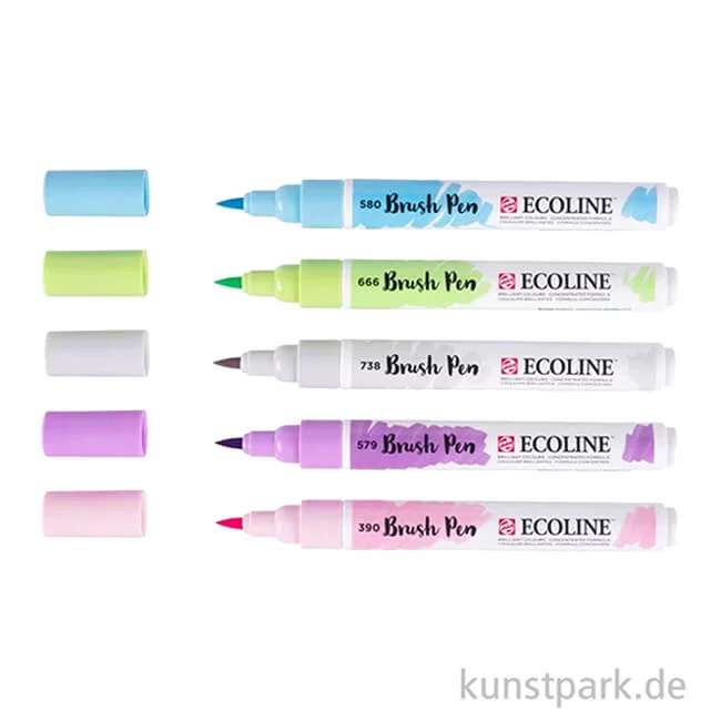 Artikelbild 2 des Artikels “Talens ECOLINE Brush Pen 5er Set - Pastellfarben “