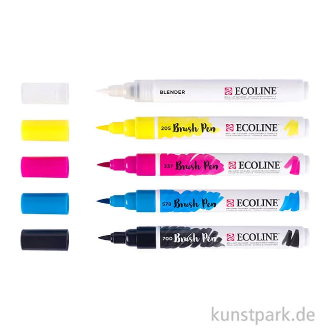 Artikelbild 2 des Artikels “Talens ECOLINE Brush Pen 5er Set - Primärfarben “