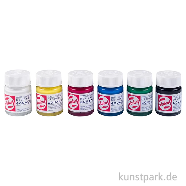 Artikelbild 2 des Artikels “Talens Gouache Set Extra Fine - Primärfarben, 6 x 16 ml Gläsern “