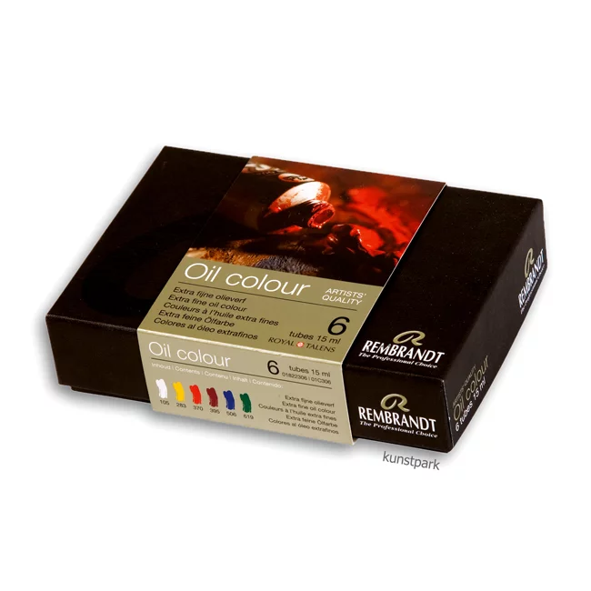Artikelbild 2 des Artikels “Talens REMBRANDT Ölfarbe Starterset mit 6 x 15 ml Tuben im Karton “