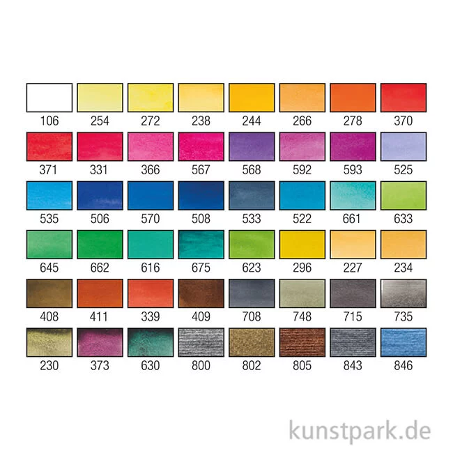 Artikelbild 2 des Artikels “Talens VAN GOGH Aquarell Metallkasten mit 48 halben Näpfchen “