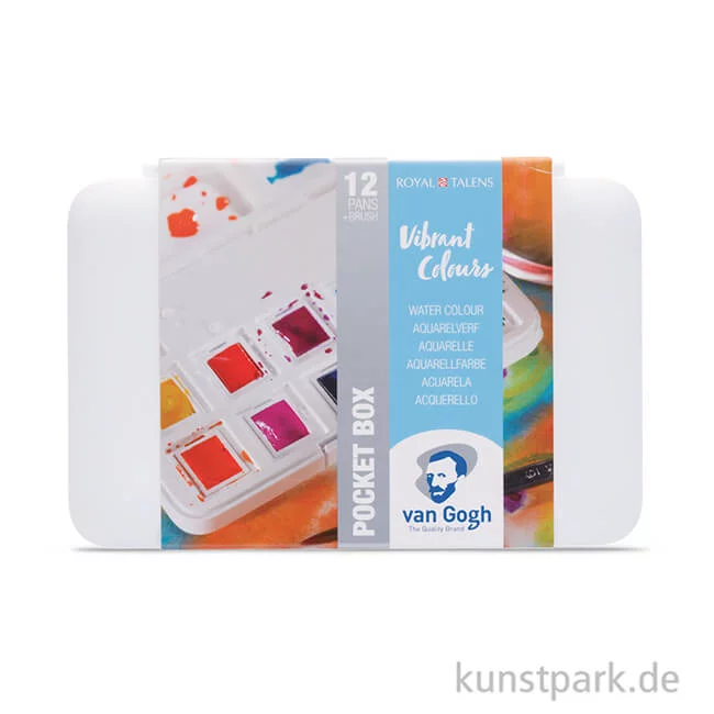 Artikelbild 2 des Artikels “Talens VAN GOGH Aquarell Pocket Box Intensive Farben, 12 halbe Napf “
