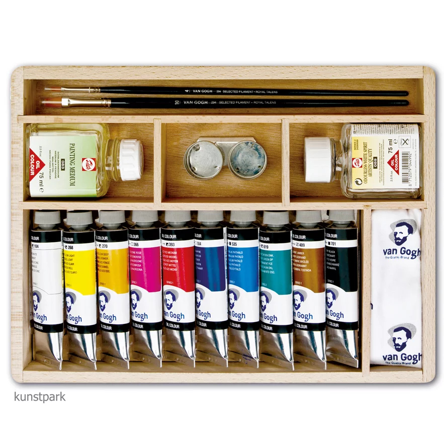Artikelbild 2 des Artikels “Talens VAN GOGH Ölfarben Holzkoffer mit viel Zubehör “