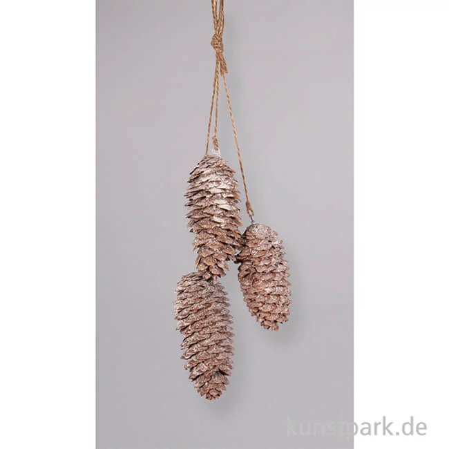 Artikelbild 2 des Artikels “Tannenzapfen mit Kordel zum Hängen, 3er Set, 26 cm “